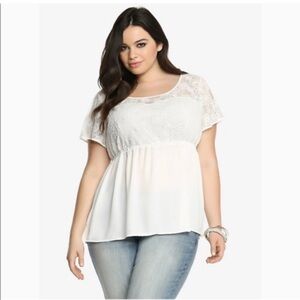 NWOT TORRID Lace Blouse Top Sz 2X